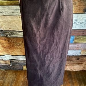 Purple Long Skirt with Split in back